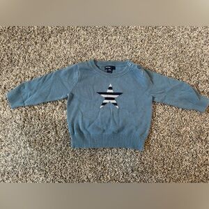 Baby Gap Green Star Sweater Size 6-12 Months
